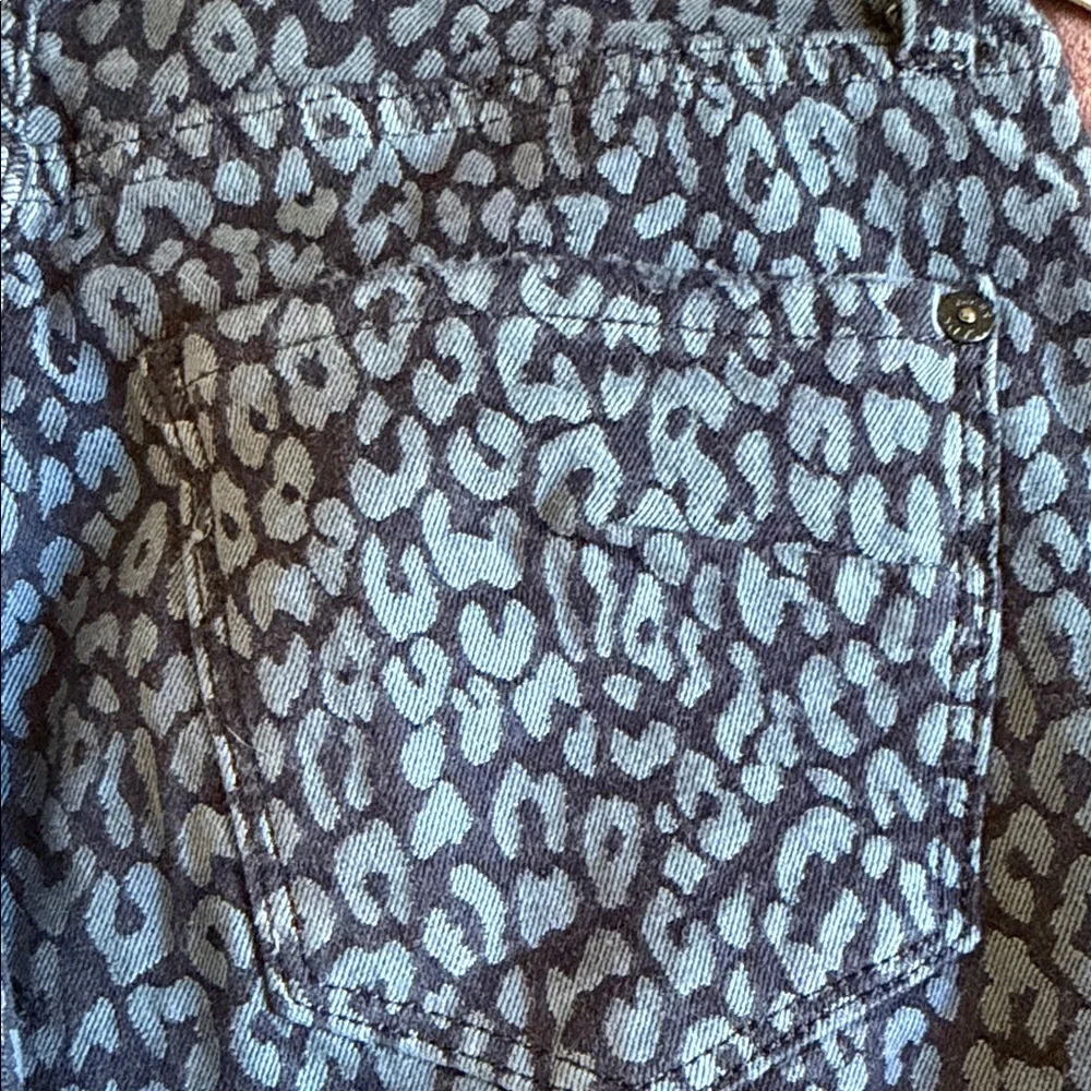 NWT James Jeans Blue Leopard Print High Waisted Jeans Size 25 - Picture 9 of 10
